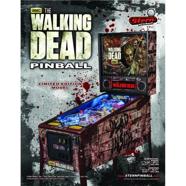 Walking Dead Limited Edition Pinball Machine